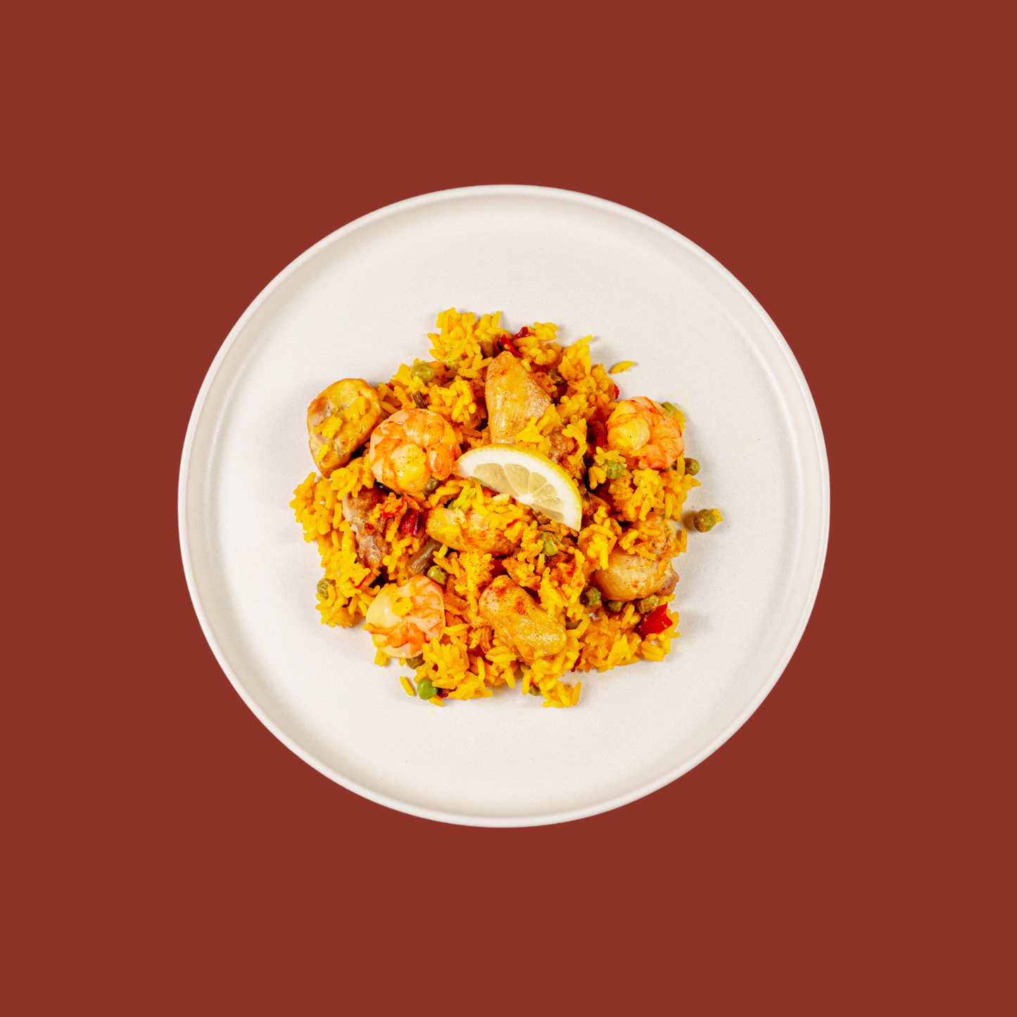 Paella espagnole poulet & crevettes - Famille 4 pers.