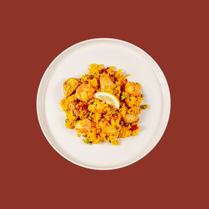 Paella espagnole poulet & crevettes - Famille 4 pers.